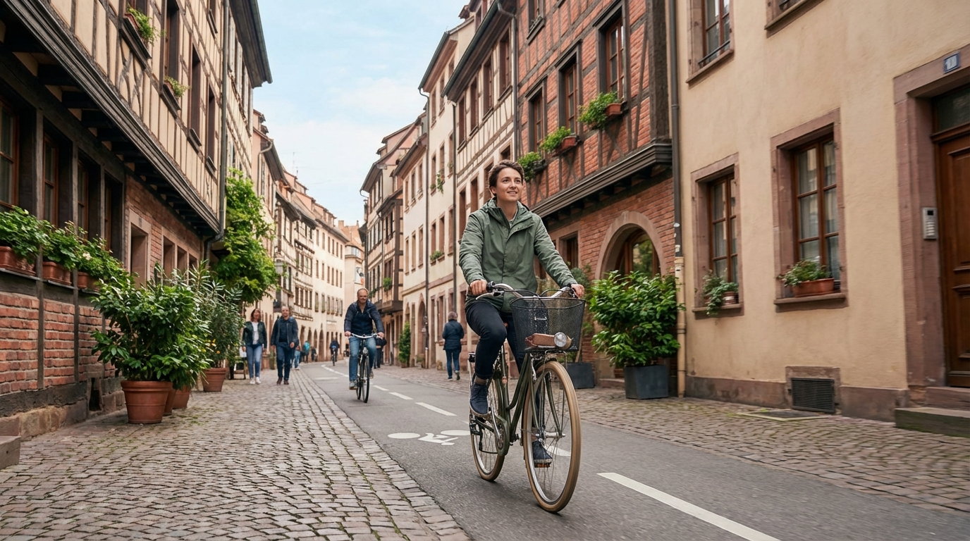 Se déplacer à vélo à Strasbourg : guide complet